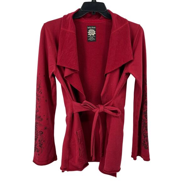 Lucky Brand Jackets & Blazers - Lucky Brand Kimono FLoral Print Sleeve Tie Waist Jacket Womens Sz XL